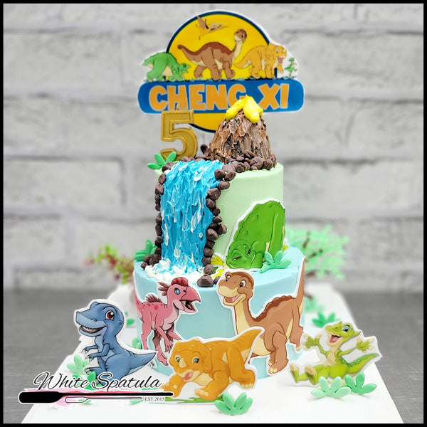 Land Before Time Dinosaur Buttercream Cake