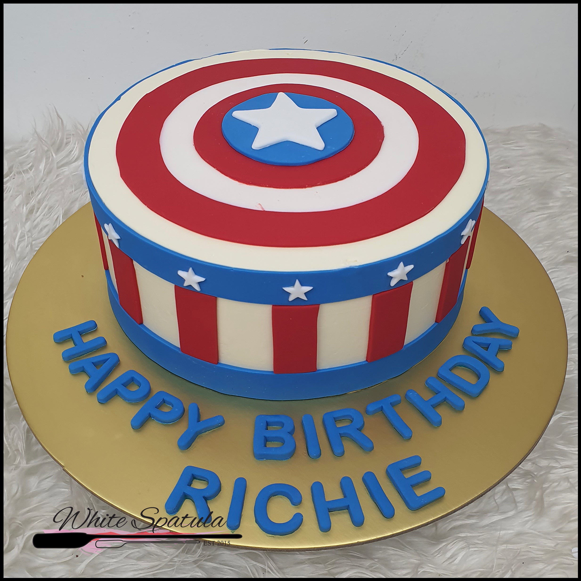 Captain America Smash Cake - Decorated Cake by - CakesDecor
