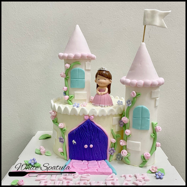 Princess Castle Buttercream Cake