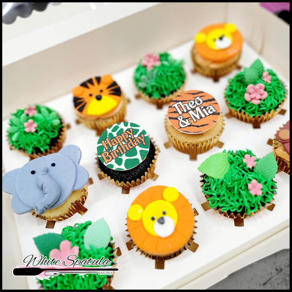Safari Animals Cupcakes