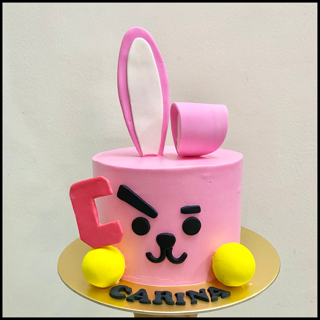 Cooki Kpop Bunny Buttercream Cake