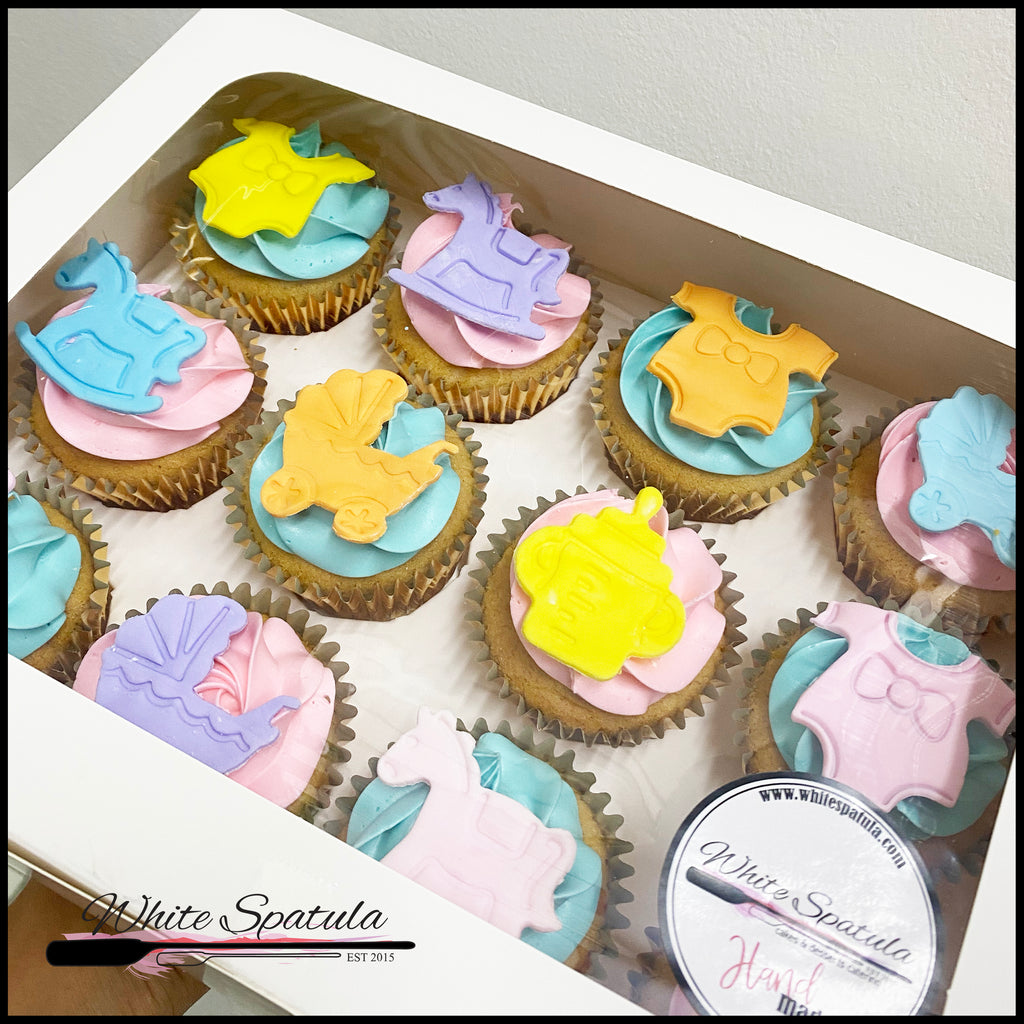 Colourful Baby Shower Cupcakes