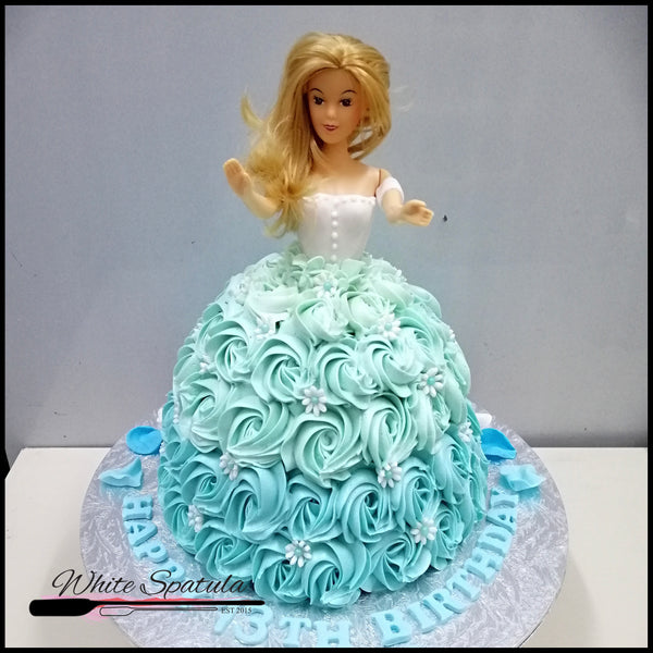 3D Princess Doll Buttercream Cake