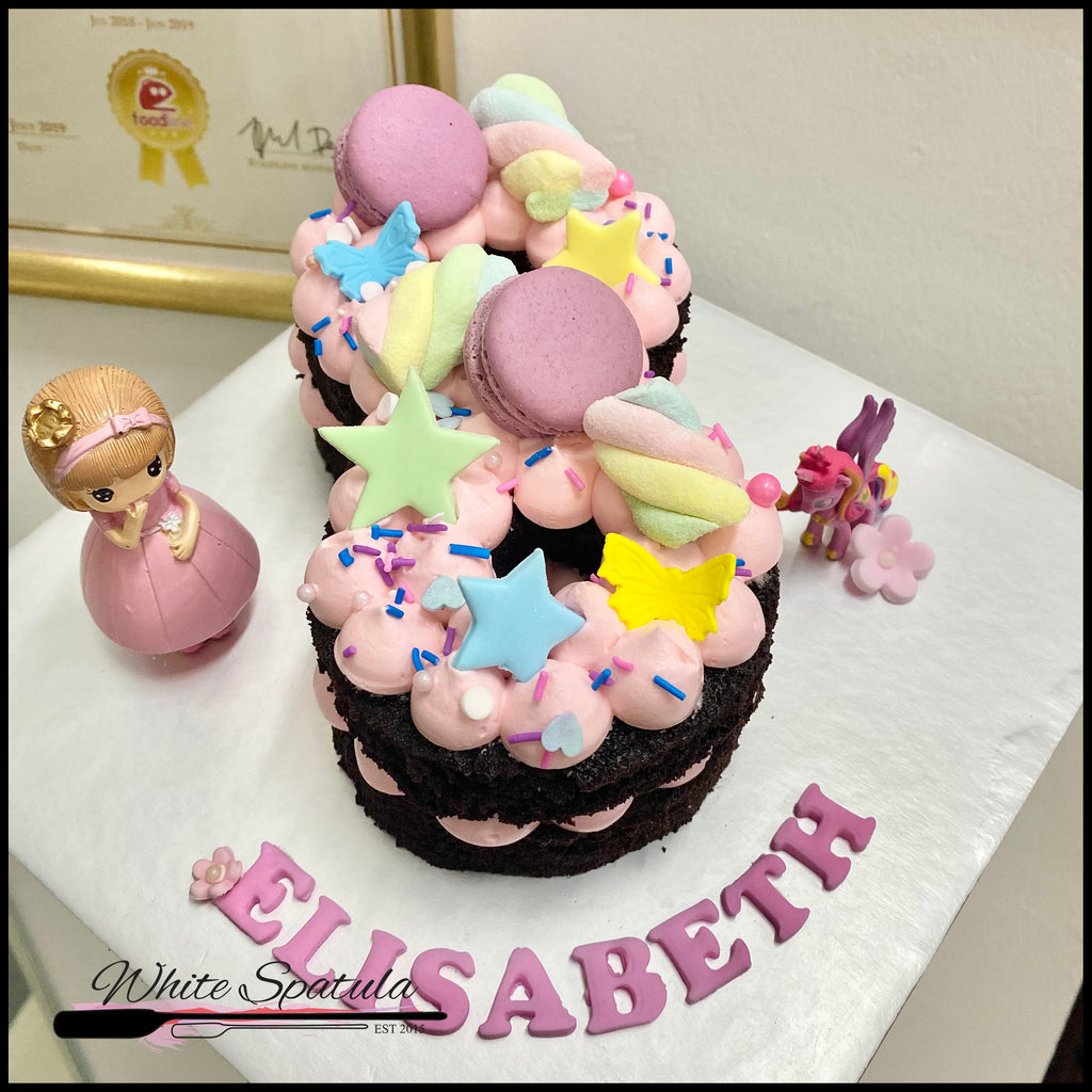 Number Baby Princess Cake