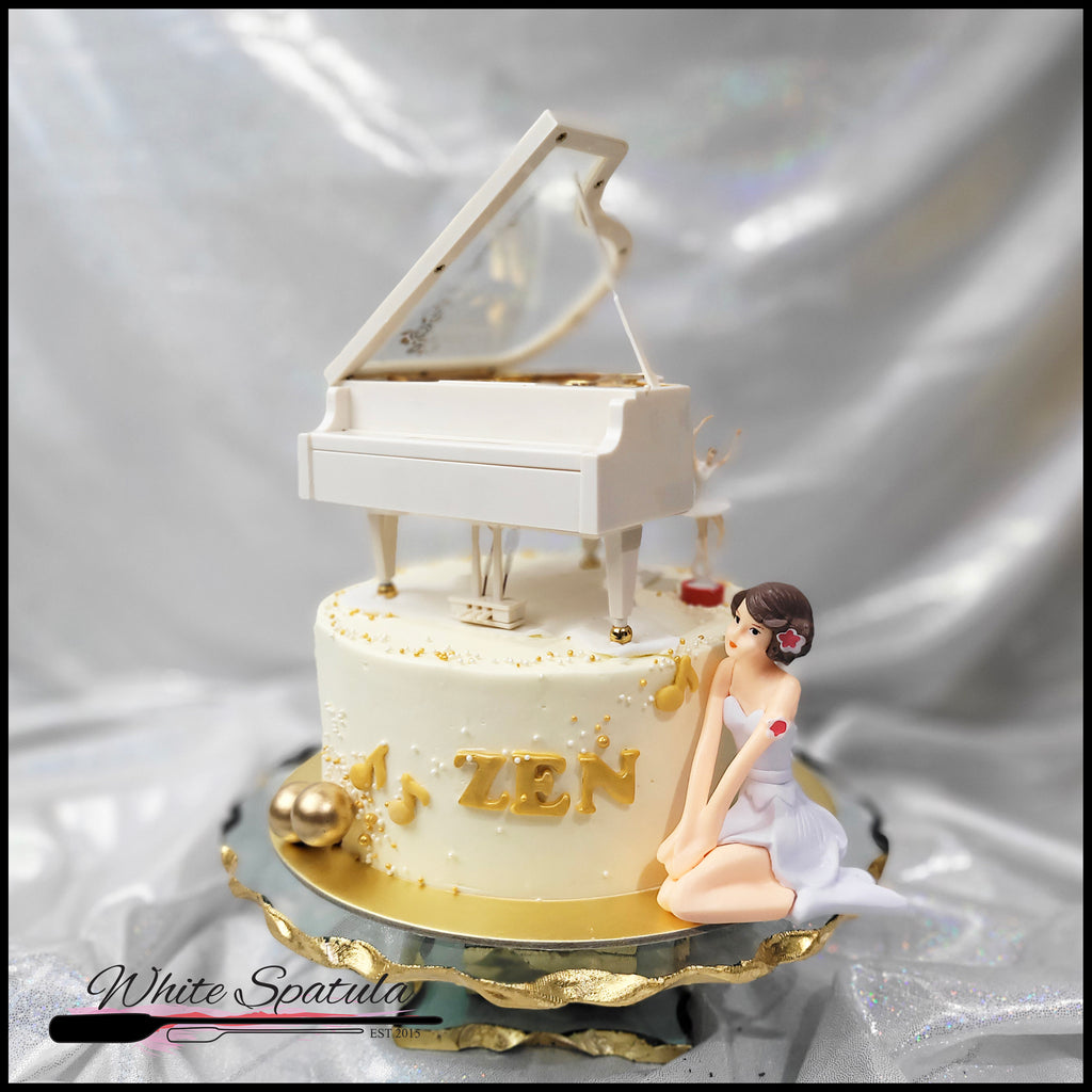 Piano Buttercream Cake