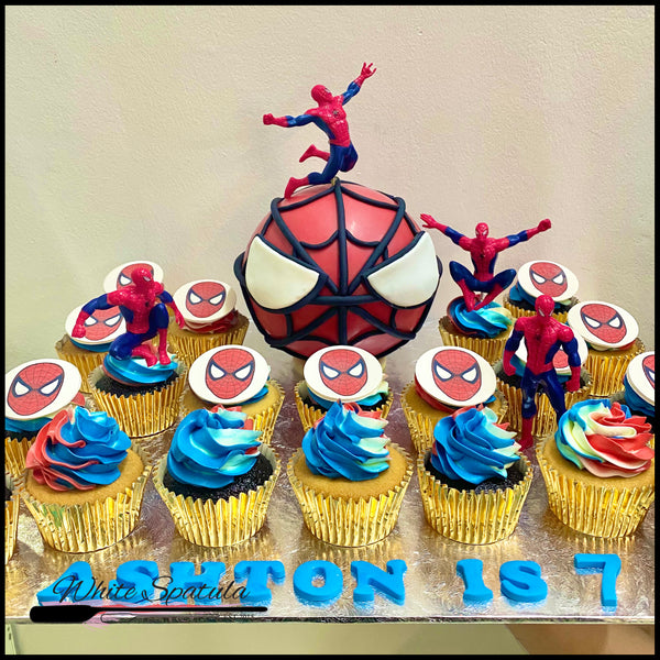 Spider web Hero Pinata Surprise Cake